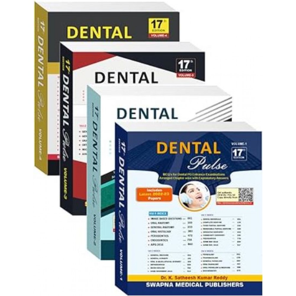 Dental Pulse (4 volume set):17th Edition 2024 By K. Satheesh kumar Reddy