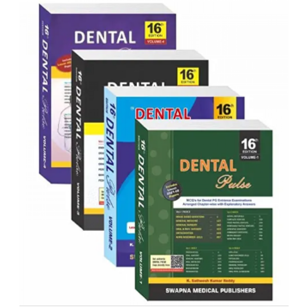 Dental Pulse (4 volume set);16th Edition 2023 By Satheesh Kumar Reddy 