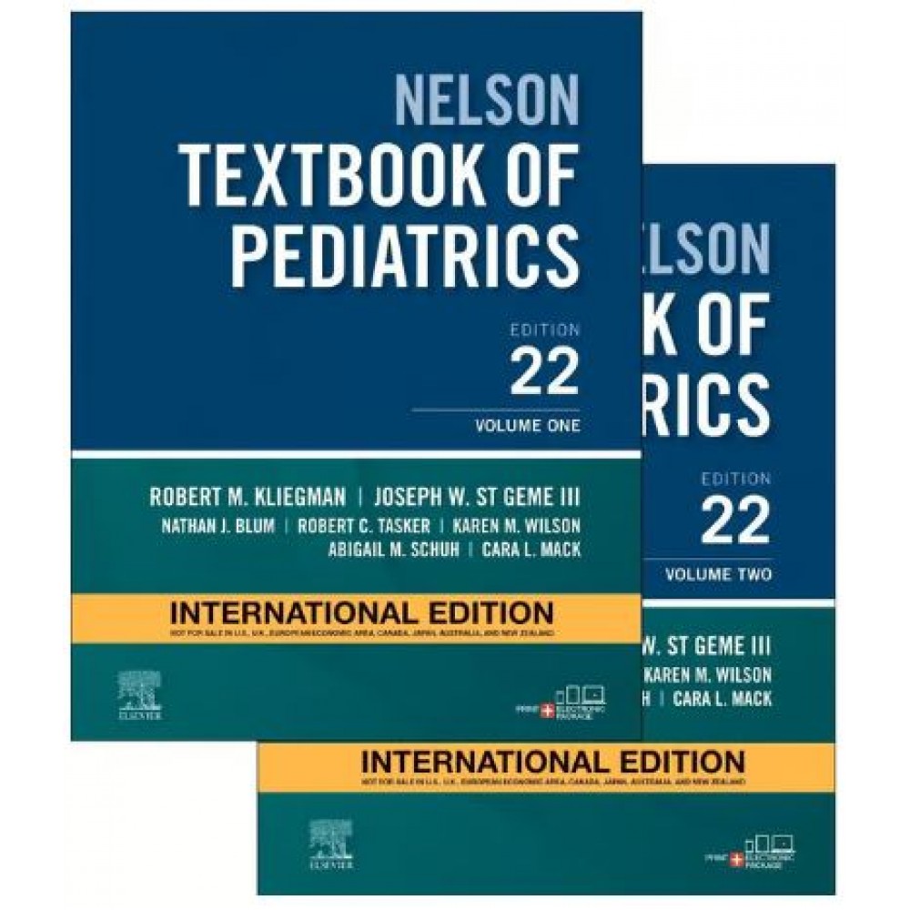 Nelson Textbook of Pediatrics Set of 2 Volumes:22nd Edition 2024 By Robert M Kliegman