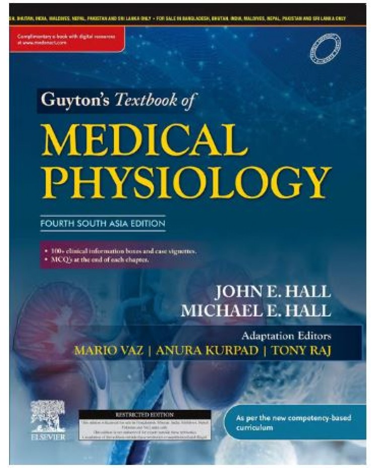 Guyton's Textbook of Medical Physiology: 4th South Asia Edition 2024 By John E Hall