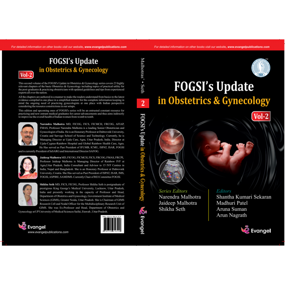 FOGSI's Update in Obstetrics & Gynaecology(Vol.2); 1st Edition 2022 By Narendra Malhotra, Jaideep Malhotra & Shikha Seth