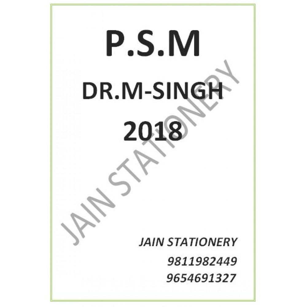 PSM: Mukhmohit Singh