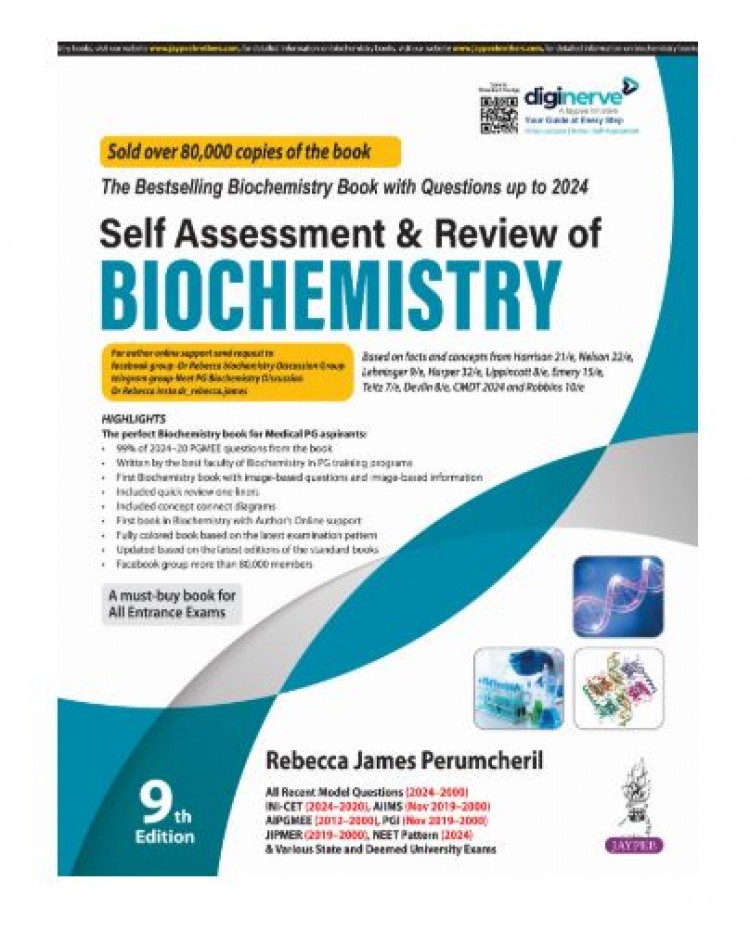 Self Assessment and Review of Biochemistry:9th Edition 2025 By Rebecca James Perumcheril