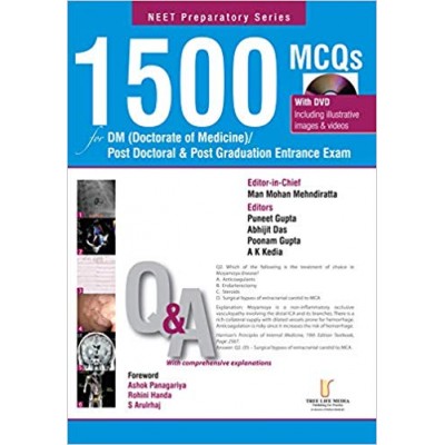 1500 MCQs For DM, Post Doctoral & Post Graduation Entrance Exam;1st Edition 2019 By Man Mohan Mehndiratta