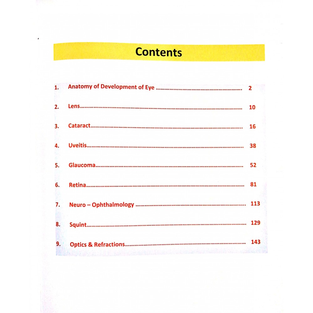 Ophthalmology Bhatia Notes 2019-20