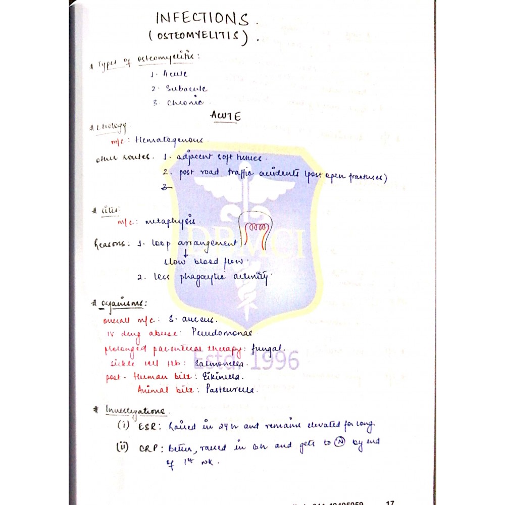 Orthopedics Bhatia Notes 2019-20