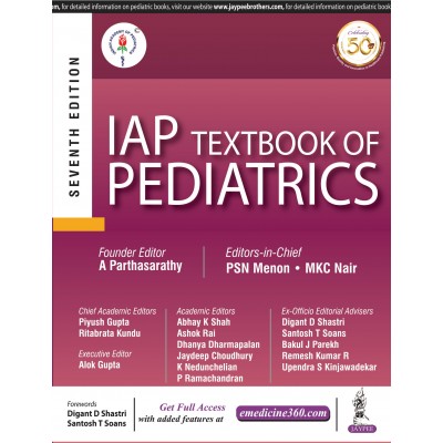 IAP Textbook of Pediatrics;7th Edition 2019 By A Parthasarathy, PSN Menon & MKC Nair