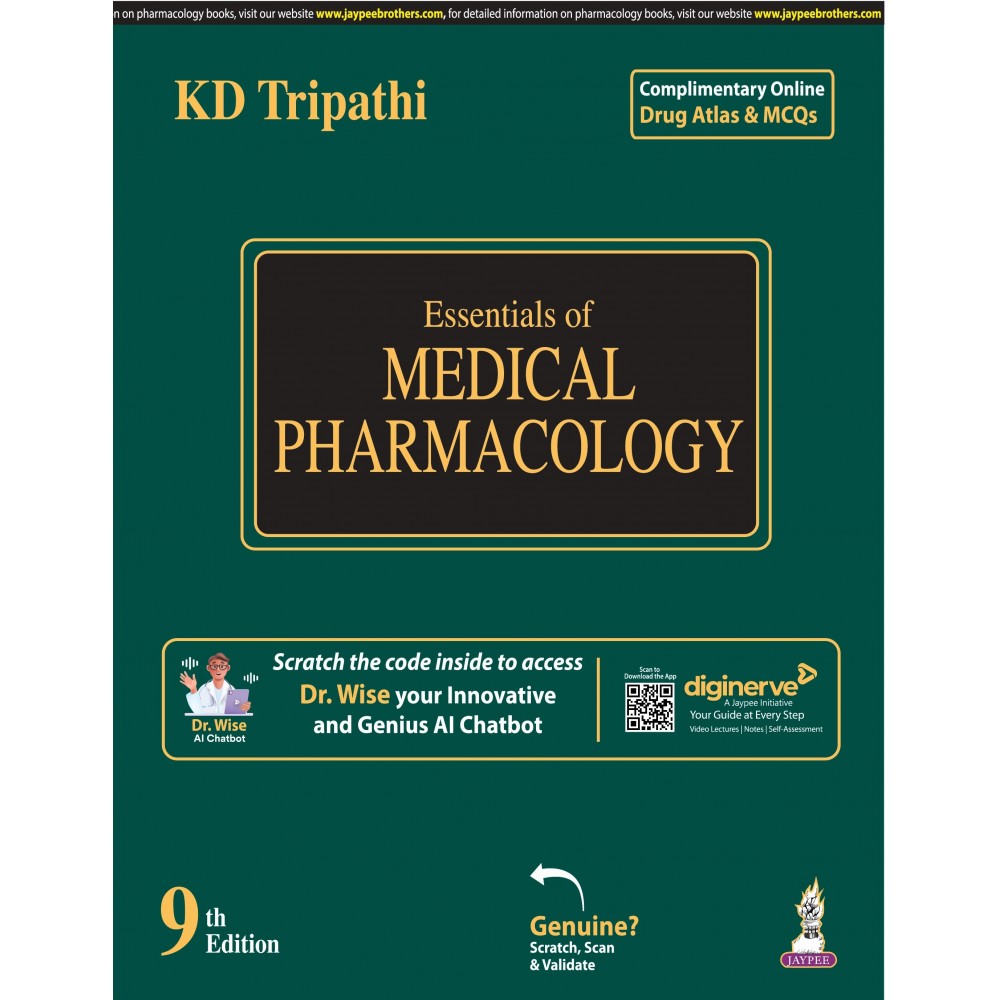 Essentials of Medical Pharmacology:9th Edition 2024 By KD TRIPATHI 