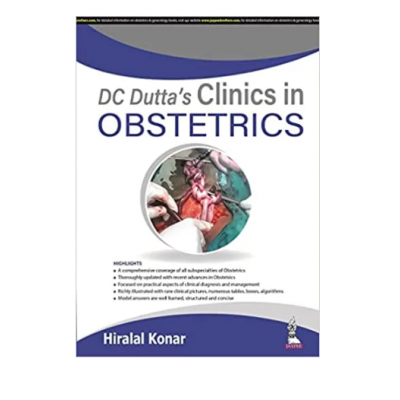 DC Dutta's Clinics in Obstetrics;1st Edition 2022 By Hiralal konar