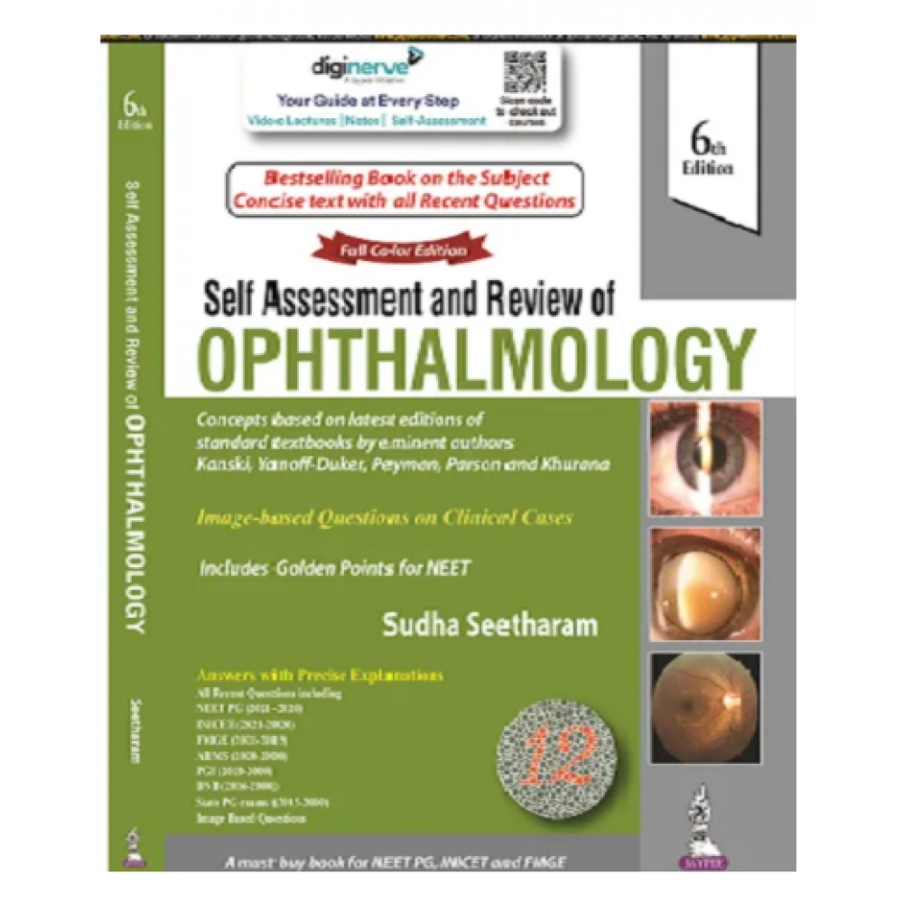 Self Assessment and Review of Ophthalmology;6th Edition 2021 by Sudha Seetharam