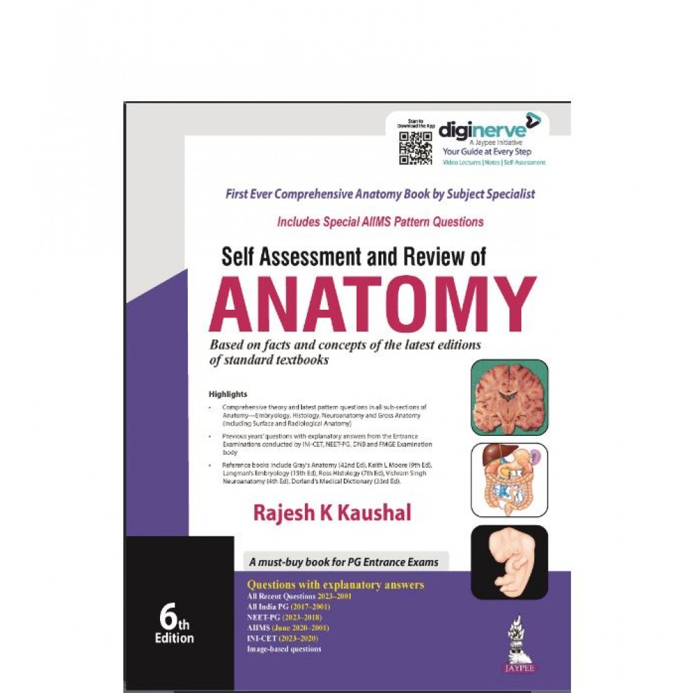 Self Assessment and Review of Anatomy:6th Edition 2023 By Rajesh K Kaushal 