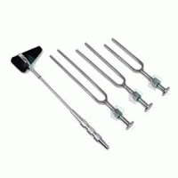 Tuning Fork Set( 128Hz+256Hz+512Hz) + Knee Hammer 