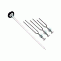 Tuning Fork Set(128Hz, 256Hz and 512Hz) + Round Knee hammer