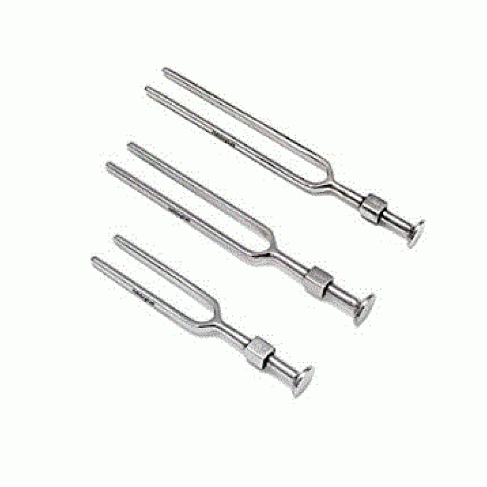 Tuning Fork Set(128Hz, 256Hz and 512Hz) + Round Knee hammer