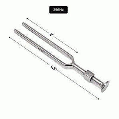 Tuning Fork Set(128Hz, 256Hz and 512Hz) + Round Knee hammer