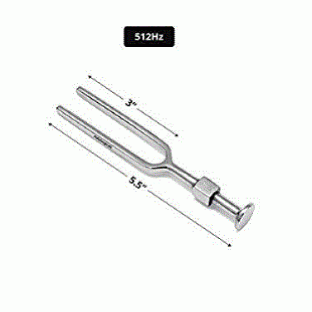 Tuning Fork Set(128Hz, 256Hz and 512Hz) + Round Knee hammer