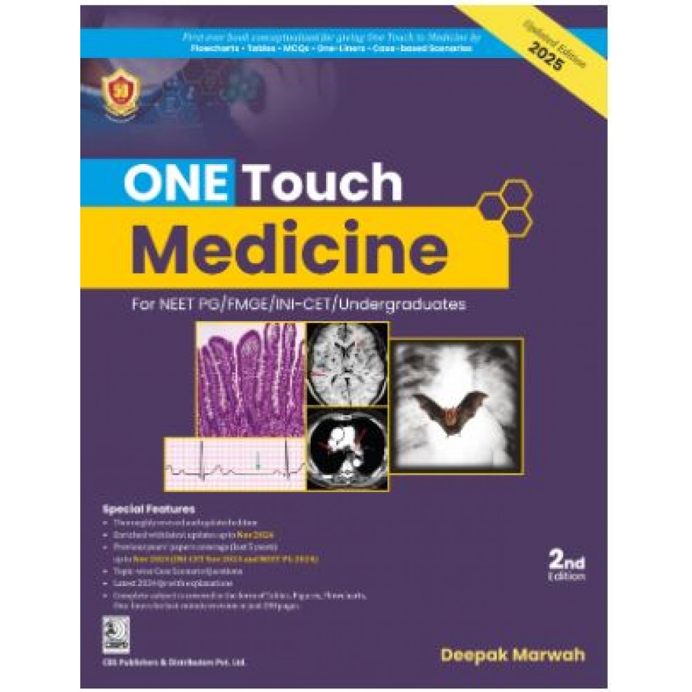 ONE Touch Medicine for NEET/NEXT/FMGE/INI-CET: 2nd Edition 2025 By Deepak Marwah