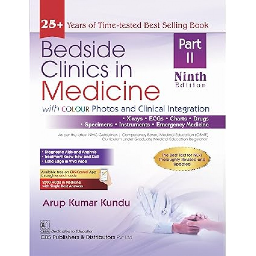Bedside Clinics in Medicine : 9th Edition 2024 (Part-2) By Arup Kumar Kundu