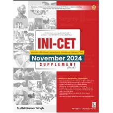 INI-CET November 2024 Supplement: 1st Edition 2025 By Sudhir Kumar Singh 