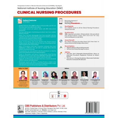 PGI NINE:Clinical Nursing Procedures;3rd (Hybrid) Edition 2022 By Sandhya Ghai