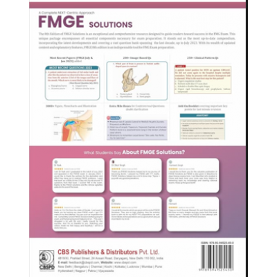 A Complete NEXT-Centric Approach FMGE SOLUTIONS For FMGE Appearing for Indian Medical Registration;8th Edition 2023 by Deepak Marwah & Siraj Ahmed