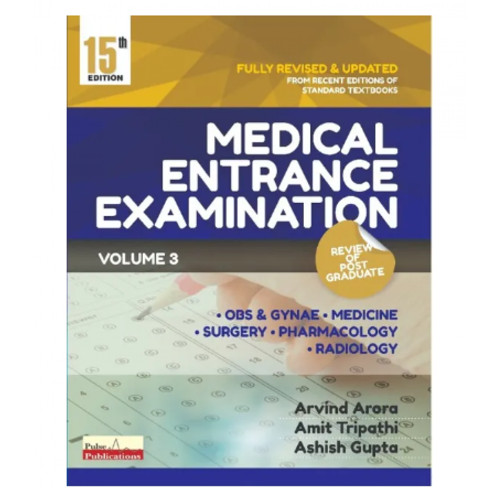 Review of Postgraduate Medical Entrance Examination(Volume 3);15 Edition 2022 By Arvind Arora, Amit Tripathi & Ashish Gupta